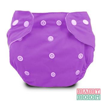 BABY BOOM Diaper Cloth Set Of 2 With 3pcs TERRY CLOTH Inserts (Green/Purple) June 2018 - 3 BABY BOOM Diaper Cloth Set of 2 with 3pcs TERRY CLOTH Inserts (Green/Purple) - 3
