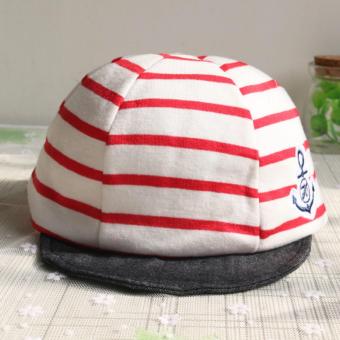 Baby Boys Girls Striped Anchor Lucky Hat Infant Newborn Kids Cap - Intl June 2018 - 3 Baby Boys Girls Striped Anchor Lucky Hat Infant Newborn Kids Cap - intl - 3