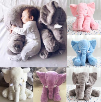 Baby Children Long Nose Elephant Doll Plush Stuff Toys Kids LumbarSleep Pillow - Intl June 2018 - 3 Baby Children Long Nose Elephant Doll Plush Stuff Toys Kids LumbarSleep Pillow - intl - 3
