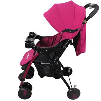 Baby Four Wheel Stroller With Food Tray And Bottle HolderB-210(Violet) June 2018 - 3 Baby Four Wheel Stroller with Food tray and bottle holderB-210(Violet) - 3