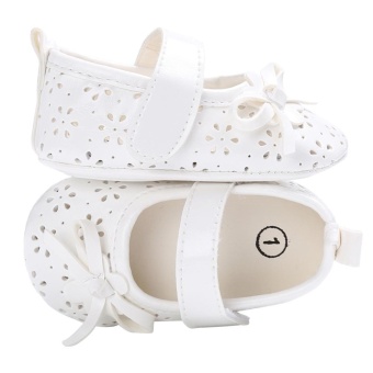 Baby Girl Flat Shoes PU Hollow Newborn Infant Girls AntiskidPrincess Shoes(White)-13CM - Intl June 2018 - 2 Baby Girl Flat Shoes PU Hollow Newborn Infant Girls AntiskidPrincess Shoes(White)-13CM - intl - 2