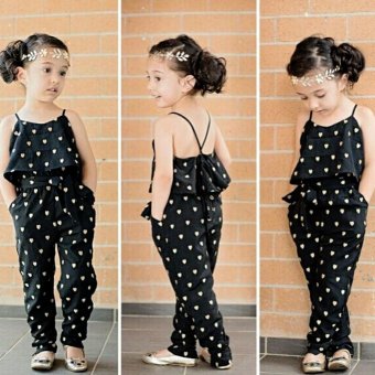 Baby Girls Condole Jumpsuits Belt Kids Clothes June 2018 - 2 Baby Girls Condole Jumpsuits Belt Kids Clothes - 2
