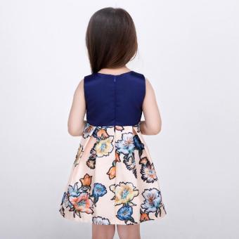Baby Girls Fashion Summer Floral Print Dresses Girls Dresses Festaflower Children Princess Dress June 2018 - 5 Baby girls fashion summer Floral print dresses girls dresses Festaflower children princess dress - 5