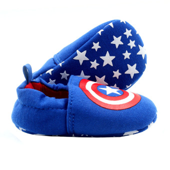 BABY STEPS Capt A Hero Baby Boy Cotton Shoes (Blue) June 2018 - 3 BABY STEPS Capt A Hero Baby Boy Cotton Shoes (Blue) - 3