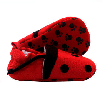 BABY STEPS Lady Bee Baby Girl Cotton Shoes (Red) June 2018 - 2 BABY STEPS Lady Bee Baby Girl Cotton Shoes (Red) - 2