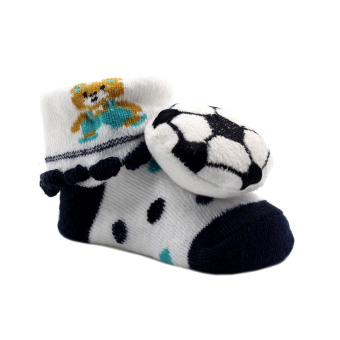 Baby Steps Soccer Bear Newborn Baby BoySocks (Navy/Black) June 2018 - 2 Baby Steps Soccer Bear Newborn Baby BoySocks (Navy/Black) - 2