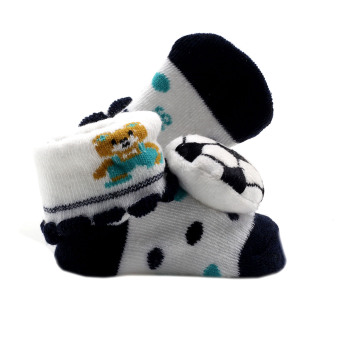 Baby Steps Soccer Bear Newborn Baby BoySocks (Navy/Black) June 2018 - 3 Baby Steps Soccer Bear Newborn Baby BoySocks (Navy/Black) - 3