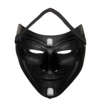 Black Anonymous Mask V For Vendetta Guy Halloween Men Cosplay Costume Collectors June 2018 - 5 Black Anonymous Mask V for Vendetta Guy Halloween Men Cosplay Costume Collectors - 5