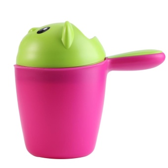 Cartoon Baby Child Hair Wash Shower Water Pourer Bath NozzleShampoo Rinse Cup Rose Red + Green - Intl July 2018 - 2 Cartoon Baby Child Hair Wash Shower Water Pourer Bath NozzleShampoo Rinse Cup Rose Red + Green - intl - 2