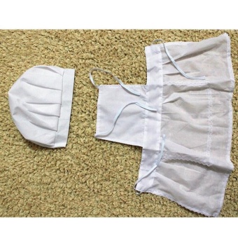Cute Baby Cook Costume Photo Photography Prop Newborn Infant HatApron Chef Clothes DIY Funning Booth Props For Kids - Intl June 2018 - 5 Cute Baby Cook Costume Photo Photography Prop Newborn Infant HatApron Chef Clothes DIY Funning Booth Props for Kids - intl - 5