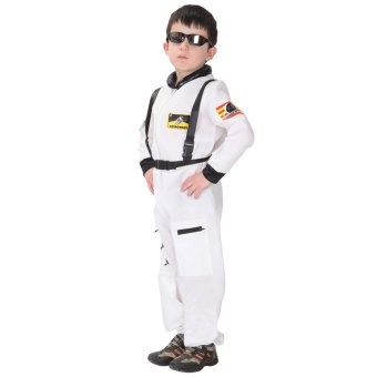 EOZY Kids Astronaut Costume Child Profession Cosplay Outfit Boys Fantasia Halloween Fancy Dress -M (White) June 2018 - 4 EOZY Kids Astronaut Costume Child Profession Cosplay Outfit Boys Fantasia Halloween Fancy Dress -M (White) - 4