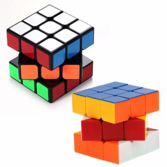 Ever Speed 3x3 Rubik's Cube Black And 3x3 Rubik's Cube RedStickerles Bundle Set June 2018 - 4 Ever Speed 3x3 Rubik's Cube Black and 3x3 Rubik's Cube RedStickerles Bundle Set - 4