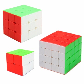EverSpeed 2x2, 3x3, 4x4 Speed Rubik's Cube Bundle Set RedStickerless June 2018 - 4 EverSpeed 2x2, 3x3, 4x4 Speed Rubik's Cube Bundle Set RedStickerless - 4