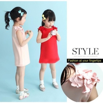 Fashion Girl's Dress Cotton Lovely Summer Dress For 2-7 Years Old Children - Pink - Intl April 2018 - 3 Fashion Girl's Dress Cotton Lovely Summer Dress For 2-7 Years Old Children - Pink - intl - 3