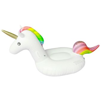 Fengsheng Giant Inflatable Unicorn Water Float Raft Summer Sea Swim Pool Lounger Beach Fun - Intl June 2018 - 2 Fengsheng Giant Inflatable Unicorn Water Float Raft Summer Sea Swim Pool Lounger Beach Fun - intl - 2