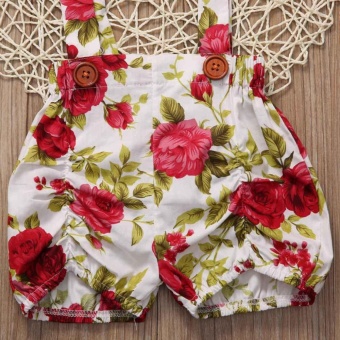 Floral Toddler Baby Girls Rose Shorts Pants Headband Summer OutfitsClothes 0-3Y (12-18 Months) - Intl June 2018 - 5 Floral Toddler Baby Girls Rose Shorts Pants Headband Summer OutfitsClothes 0-3Y (12-18 months) - intl - 5