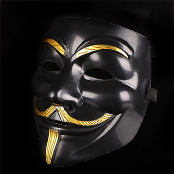 GAKTAI V For Vendetta Mask Anonymous Guy Fawkes Fancy Dress FancyCostume Ccosplay (Black) - Intl June 2018 - 4 GAKTAI V for Vendetta Mask Anonymous Guy Fawkes Fancy Dress FancyCostume Ccosplay (Black) - Intl - 4