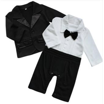 Gentlemen Suit Romper With Coat (Black) For Baby 18 To 24 MonthsOld June 2018 - 4 Gentlemen Suit Romper with Coat (Black) For Baby 18 to 24 MonthsOld - 4