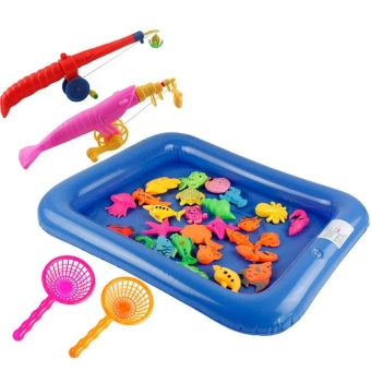 Golden Age Baby Kid Toy Magnetic Fishing Two Rods With Pool June 2018 - 3 Golden age Baby Kid Toy Magnetic Fishing Two Rods with pool - 3