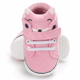 Hanyu Spring And Autumn Baby Toddler Infant Fashion Fox Cotton SoftSole 0-1 Year Old Male And Female Baby Shoes (Pink) - Intl June 2018 - 4 Hanyu Spring and Autumn Baby Toddler Infant Fashion Fox Cotton SoftSole 0-1 Year Old Male and Female Baby Shoes (Pink) - intl - 4