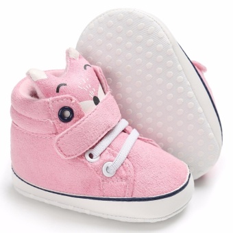 Hanyu Spring And Autumn Baby Toddler Infant Fashion Fox Cotton SoftSole 0-1 Year Old Male And Female Baby Shoes (Pink) - Intl June 2018 - 2 Hanyu Spring and Autumn Baby Toddler Infant Fashion Fox Cotton SoftSole 0-1 Year Old Male and Female Baby Shoes (Pink) - intl - 2
