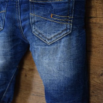 Infant Toddler Baby Boys&Girls Super Soft Denim Jeans HaremPants Jogger Trousers - Intl June 2018 - 4 Infant Toddler Baby Boys&Girls Super Soft Denim Jeans HaremPants Jogger Trousers - intl - 4