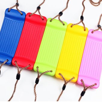 Kid Indoor Outdoor Play Game Toy Swing Seat Set Plastic Hard Bending Plate Chair And Rope,Random Color - Intl June 2018 - 4 Kid Indoor Outdoor Play Game Toy Swing Seat Set Plastic Hard Bending Plate Chair and Rope,Random Color - intl - 4