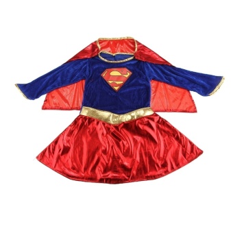 Kids Child Girls Costume Fancy Dress Superhero Supergirl Comic Book Party Outfit - Intl June 2018 - 4 Kids Child Girls Costume Fancy Dress Superhero Supergirl Comic Book Party Outfit - Intl - 4