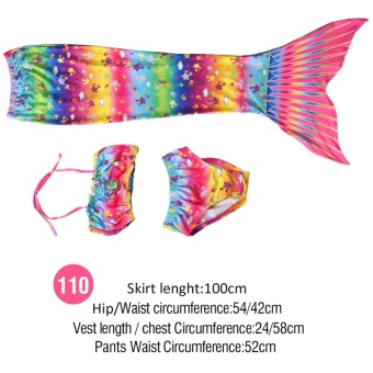 Kids Girls Swimsuit Bikini Set With Mermaids Tail Sea-maid SwimmingCostumes (110) - Intl June 2018 - 2 Kids Girls Swimsuit Bikini Set with Mermaids Tail Sea-maid SwimmingCostumes (110) - intl - 2