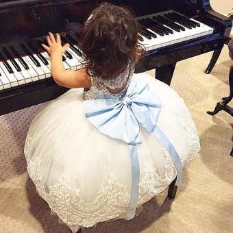 Kids Sleeveless Summer Princess Baby Girls Clothes Infant PartyDress Birthday Frock Newborn Toddler Girl Gown Bowknot Lace - Intl June 2018 - 3 kids Sleeveless Summer Princess Baby Girls Clothes Infant PartyDress Birthday Frock Newborn Toddler Girl Gown Bowknot Lace - intl - 3