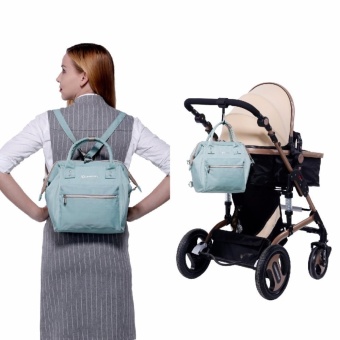 Lekebaby 2017 Fashion Diaper Tote Bag, Diaper Backpack-Mini (Green) July 2018 - 2 Lekebaby 2017 Fashion Diaper Tote Bag, Diaper Backpack-Mini (Green) - 2