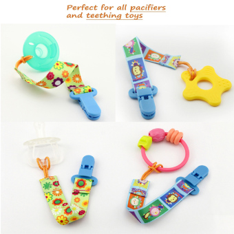 Pacifier Clip Set 5 Pack For Baby-Cute 2-Sided Designed Binkie Clips,Holder For Baby Soothie,Teething Toys - Intl June 2018 - 5 Pacifier Clip Set 5 Pack for Baby-Cute 2-Sided Designed Binkie Clips,Holder for Baby Soothie,Teething Toys - intl - 5