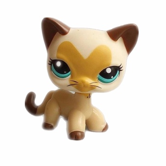 Pet Shop Beige Cat With Heart Pattern Doll Figure Child Toy Action Figure Girl's Collection Classic Animal Pet LPS Toys European June 2018 - 2 Pet shop Beige cat with heart pattern Doll Figure Child Toy Action figure girl's Collection classic animal pet LPS toys European - 2