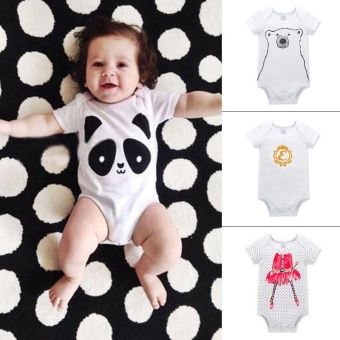 RHS Newborn Kids Infant Baby Boys Girls Summer Romper JumpsuitBodysuit Outfits Clothes(Panda) - Intl June 2018 - 3 RHS Newborn Kids Infant Baby Boys Girls Summer Romper JumpsuitBodysuit Outfits Clothes(Panda) - intl - 3
