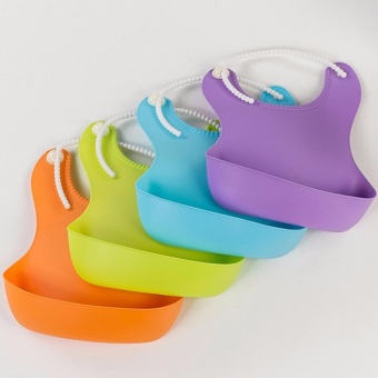 Silicone Baby Bibs Waterproof Eco Rubber Bib For Toddlers - Green June 2018 - 3 Silicone Baby Bibs Waterproof Eco Rubber Bib for toddlers - Green - 3