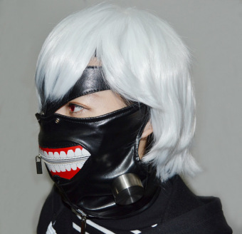 Tokyo Ghoul Kaneki Ken Cosplay Mask Halloween Prop Zipper Mask - Intl May 2018 - 3 Tokyo Ghoul Kaneki Ken Cosplay Mask Halloween Prop Zipper Mask - Intl - 3