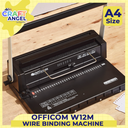 Wire Binding Machine  Officom W12M A4 Size Heavy Duty Binder