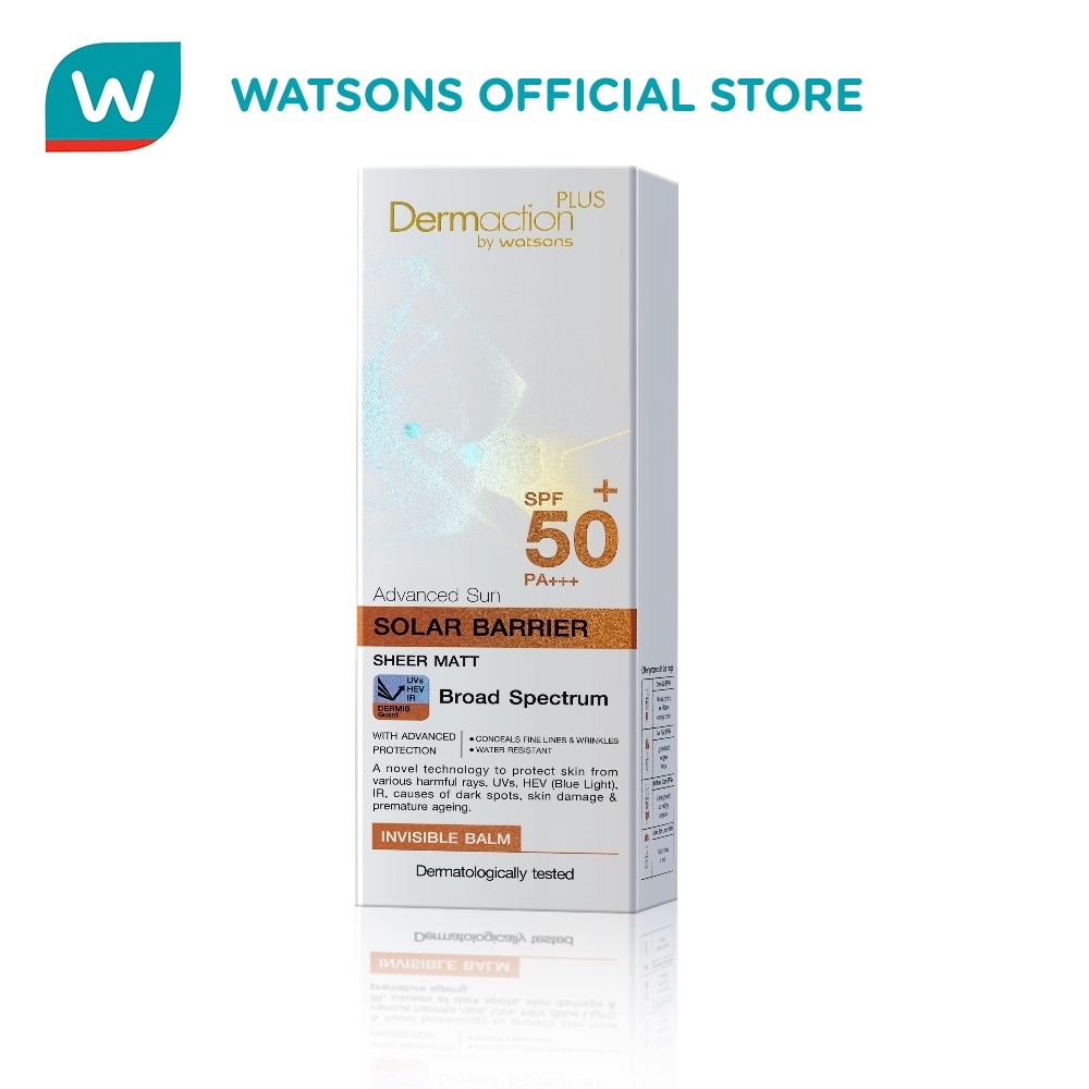 DERMACTION PLUS BY WATSONS Sun Solar Invisible Balm 40ml