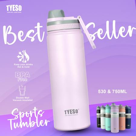 Tyeso 750ML Insulated Stainless Steel Sports Water Bottle Vacuum Cup