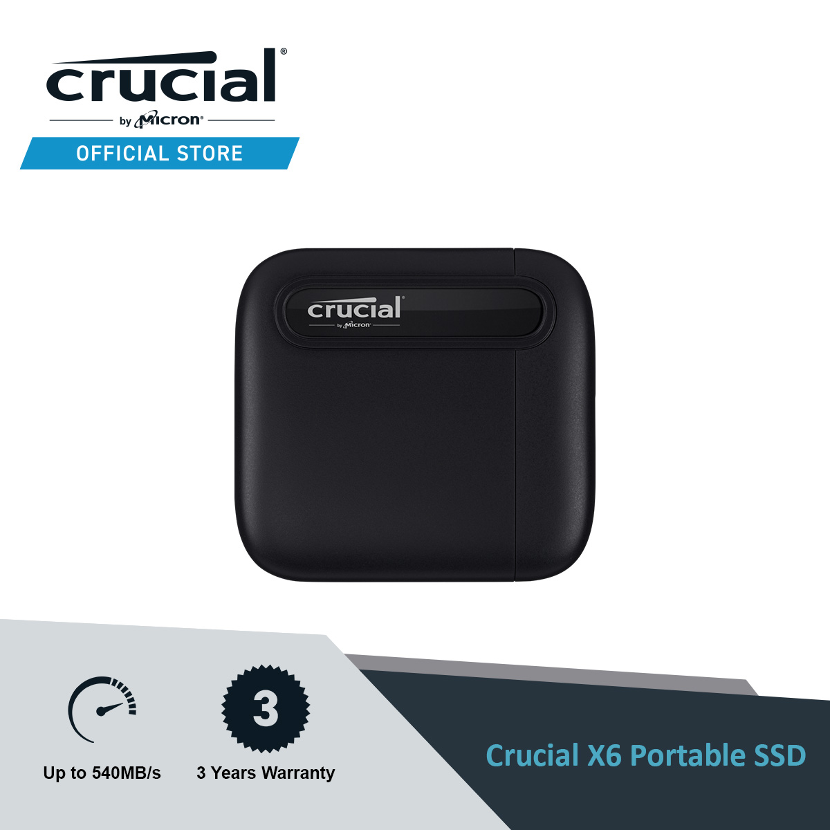 Crucial X8 Portable SSD  Incredible performance up to 1050MB/s