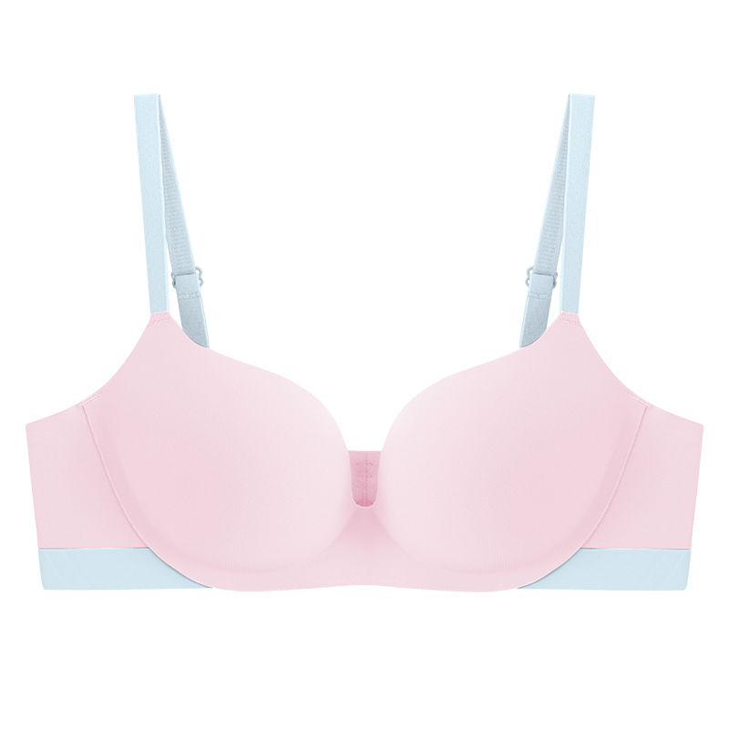 Motovita Seamless Bra Contrasting Colors Push Up Brassiere Girl Dopamine Non-wired Underwear Sexy Lingerie Anti Sagging Bra - Image 2