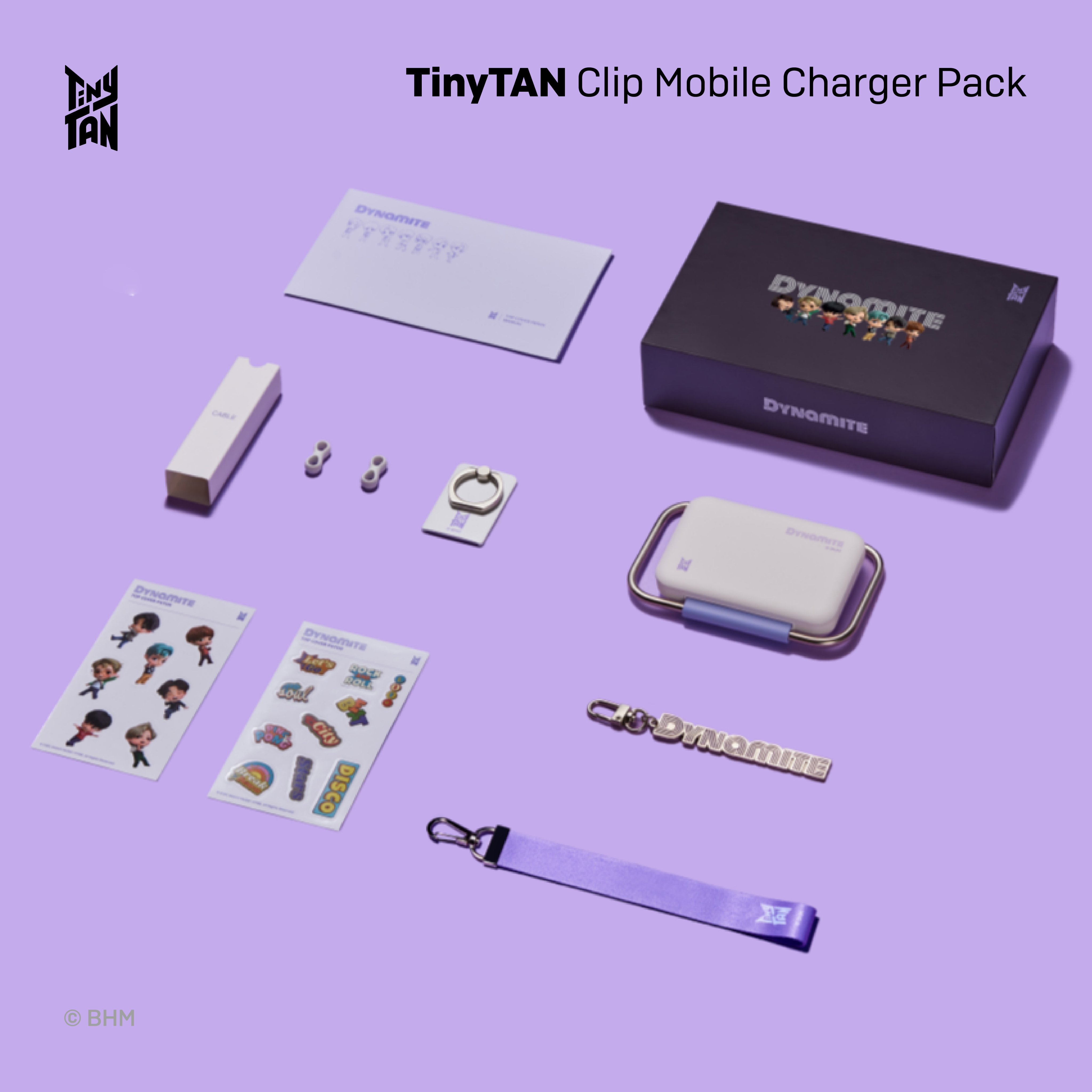 TinyTAN BTS TInyTAN Clip Powerbank Mobile Charger Pack USB-C Input TinyTAN BTS TInyTAN Clip Powerbank Mobile Charger Pack USB-C Input