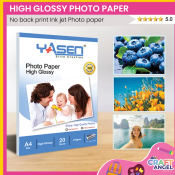 Yasen High Glossy A4 Inkjet Photo Paper - 20 Sheets