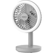 Firefly Mini Rechargeable Fan with Night Light - Gray