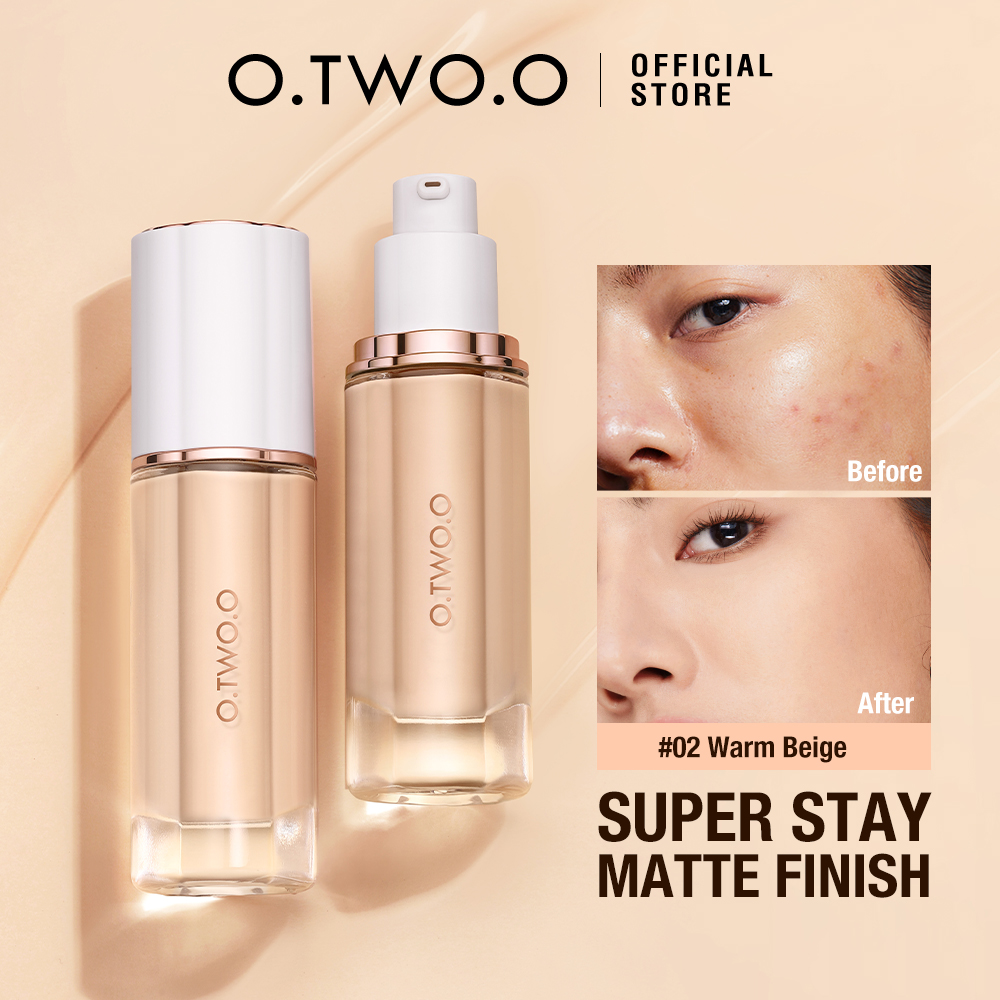 Discount on O.TWO.O  shoes - SKU: O.TWO.O Oil-control Liquid Foundation Poreless Full Coverage Concealer SPF30 PA+++ 24H Lasting Matte