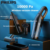 PHILIPS Mini Handheld Cordless Vacuum Cleaner for Car/Home/Bed