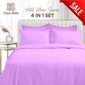 Kasa Bella – Purple Cotton Bamboo 4-in-1 Bedding Set