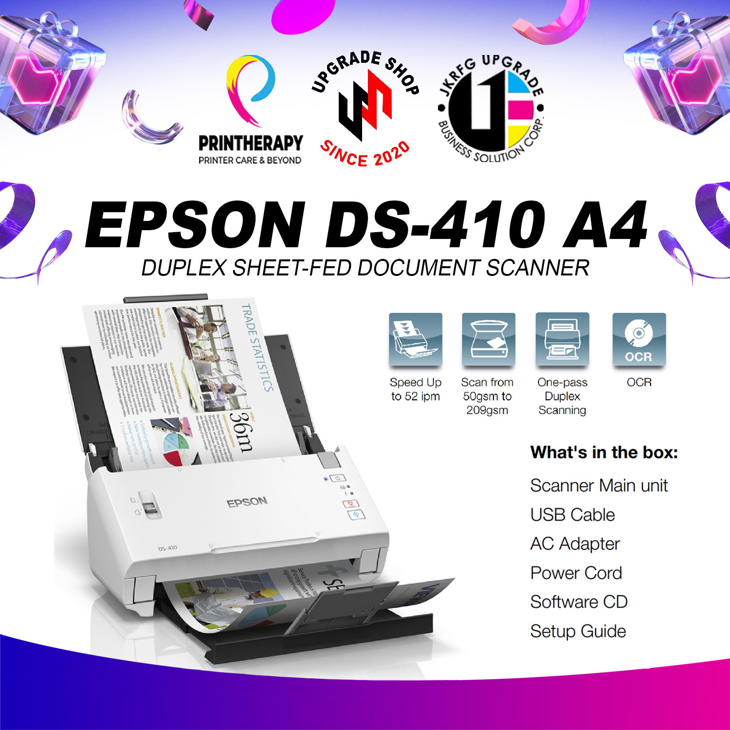 Epson DS-410 Document Scanner