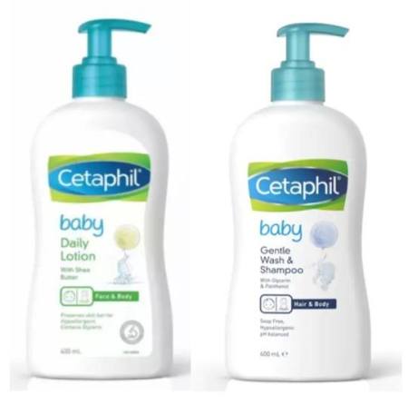 cetaphil baby gentle wash and shampoo & lotion 400ml