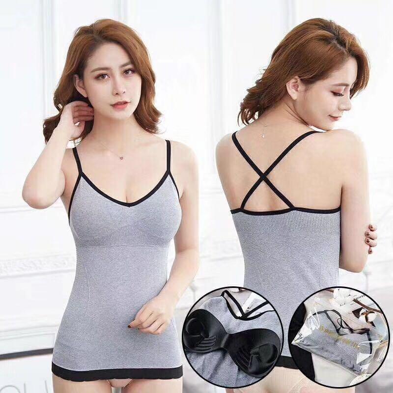 High Quality Women Bra Sando Panty 1Pieces Women Tank-HONEY FASHION